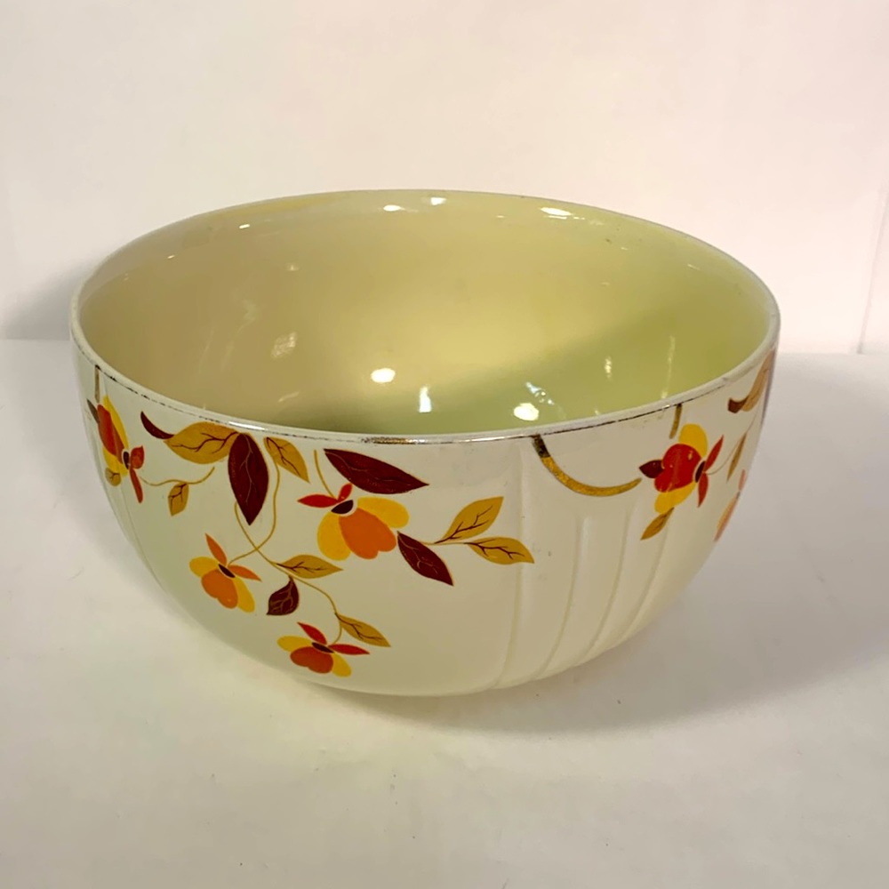 Vintage 1960’s Hall’s Bowl Autumn leaf Jewel Homemaker’s Institute